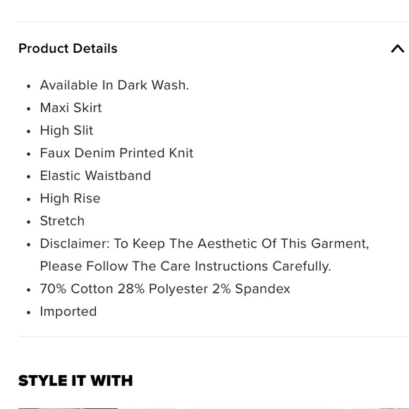 Fashion Nova High Slit Maxi Skirt - Picture 8 of 8